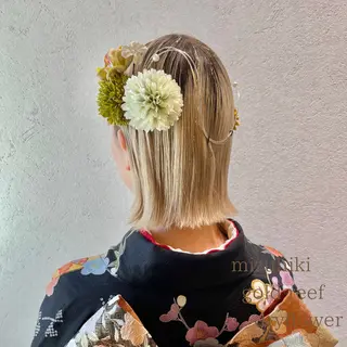 ショート ヘアアレンジ charm《銀座》 ヘアセット/縮毛矯正のヘアスタイル