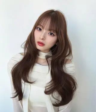 ロング 顔周り/透明感カラー /韓国ヘア/TAKUのヘアスタイル