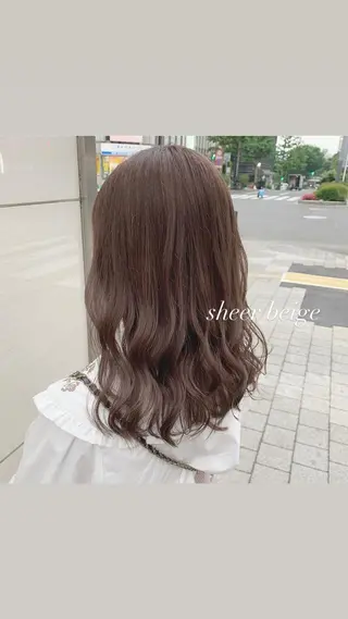 ロング カラー ヘアアレンジ 代表🎀 ふわモテ愛 され髪🩷yumiのヘアスタイル