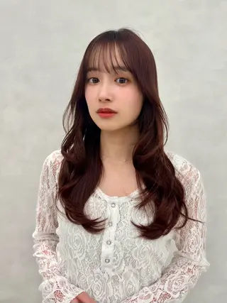 ロング 顔周り🇰🇷韓国 レイヤー/いづみ💞のヘアスタイル