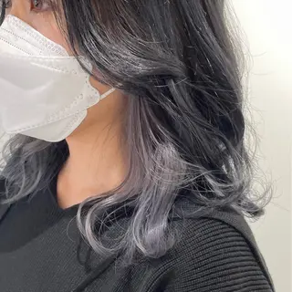 ミディアム カラー GO TODAY SHARE SALON 原宿本店所属・ブリーチ/ハイトーン 艶カラー/ユリナのヘアスタイル