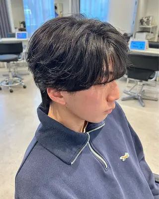 パーマ メンズ CYAN by acoron .池袋所属・メンズパーマ職人 ユキハシのヘアスタイル