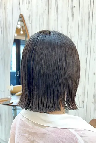 ショート カラー 髪質改善✨縮毛矯正 ショートボブ/ともきのヘアスタイル