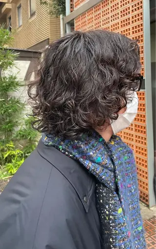 ショート カラー パーマ メンズ 吉田一輝 外国人パーマのヘアスタイル