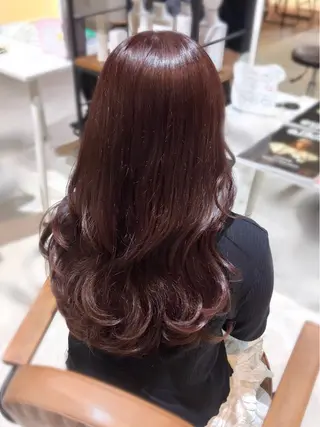 セミロング カラー annuy ayanaのヘアスタイル