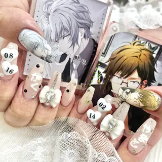 ロング 池袋痛ネイル Nok. 渡辺のネイルデザイン