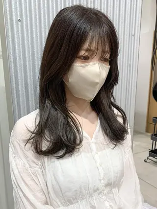 セミロング カラー ヘアアレンジ yuka .のヘアスタイル