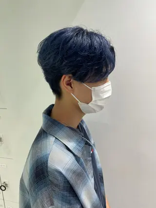 ショート カラー パーマ ヘアアレンジ メンズ キッズ ネイル マツエク・マツパ スパイキー/フェザー /波巻き/かいとのヘアスタイル