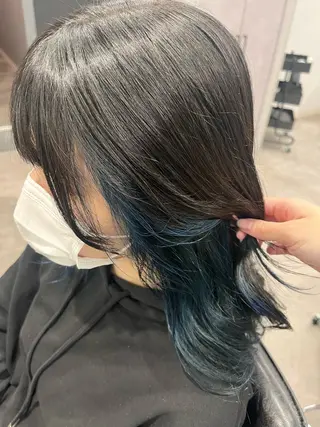 ミディアム カラー ボブ/透明感カラー/ 髪質改善/🌙/ルナのヘアスタイル