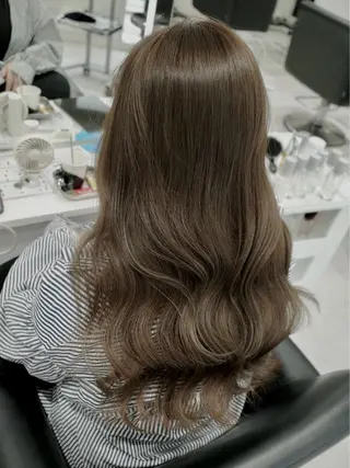 ロング カラー グレージュ/ベージュ /経堂/sana🌱のヘアスタイル