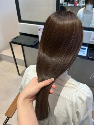 ロング 縮毛矯正/韓国ヘア レイヤー/そらのヘアスタイル