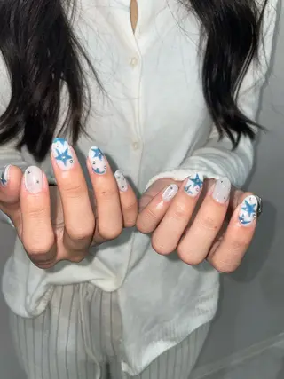 ネイル GO TODAY 吉祥寺Glint所属・うの 韓国ﾈｲﾙ໒꒱⋆⭒˚のネイルデザイン