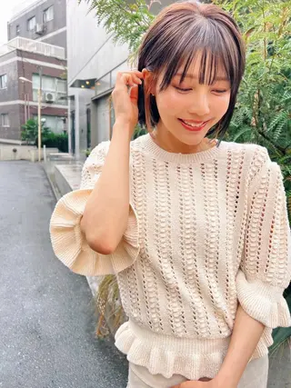 ミディアム カラー ヘアアレンジ モテ髪クリエイター 【成田修平】のヘアスタイル