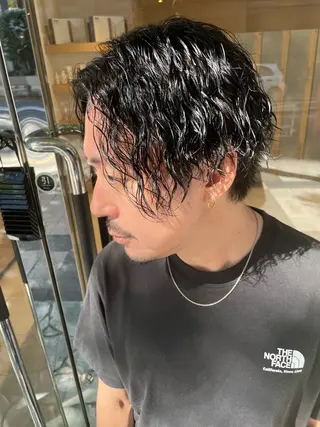 パーマ メンズ メンズパーマ特化🏅 中村　凌のヘアスタイル