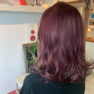 セミロング カラー ヘアアレンジ 山崎 澪 レイヤーカット/大宮のヘアスタイル