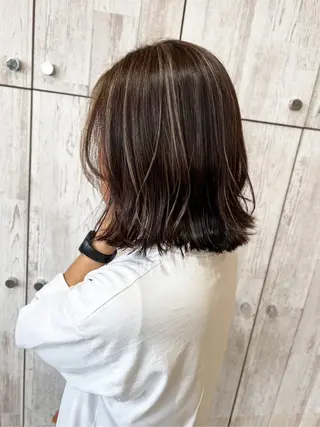 ミディアム 原田 英希のヘアスタイル