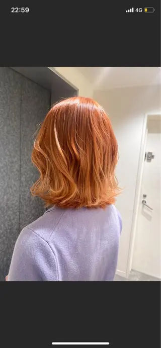 ミディアム カラー ヘアアレンジ ボブ /ニュアンス/ satomi🧸💖のヘアスタイル