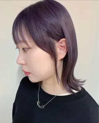 カラー ⚪️ニュアンスカラー ⚪️ハイトーン　マユのヘアスタイル