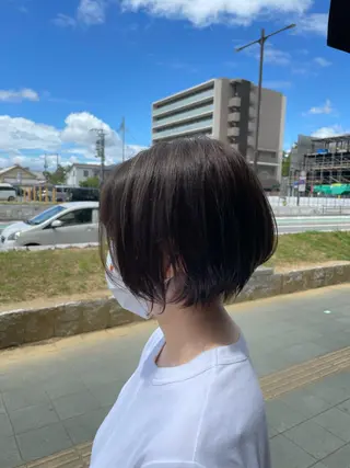 ショート カラー 似合わせスタイル 岡田勇哉のヘアスタイル