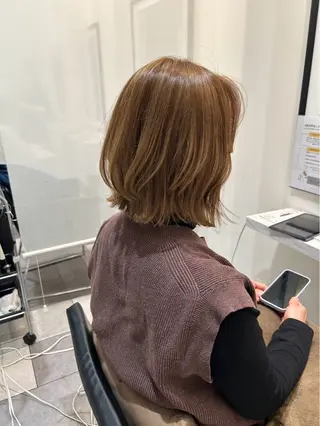 ミディアム カラー3000円🦋 鈴木思音のヘアスタイル