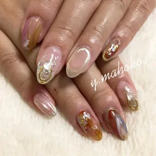 ネイル She nail studio 原宿所属・パラジェル有/ スカルプ/mahoのネイルデザイン