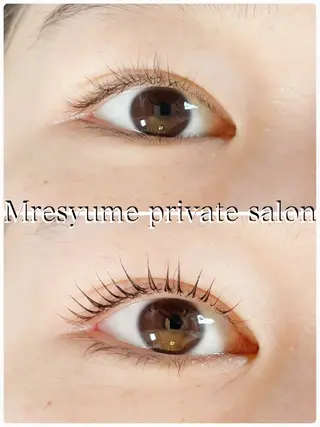 マツエク・マツパ Mresyume MAYUのマツエク・マツパデザイン