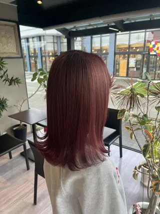 セミロング alu所属・alu yuinaのヘアスタイル