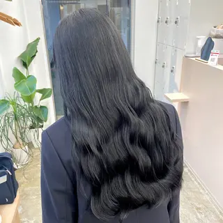 ロング カラー 色白に見える暗髪 梅田・増田のヘアスタイル