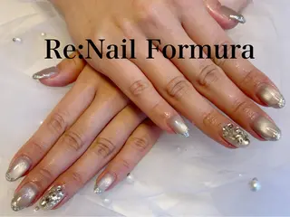ミディアム Re:Nail Formula所属・kido chieのネイルデザイン