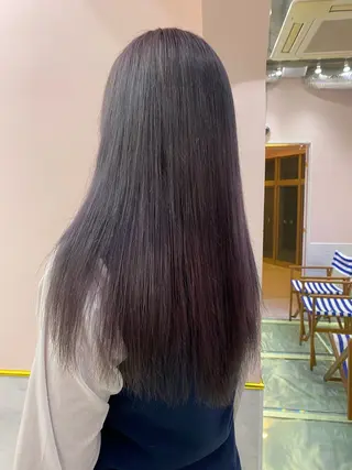 ロング カラー 美優🦕ツヤ髪 /ハイトーン🩶のヘアスタイル