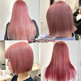 セミロング カラー 艶カラー/レイヤー/ ハイトーン/まなみのヘアスタイル