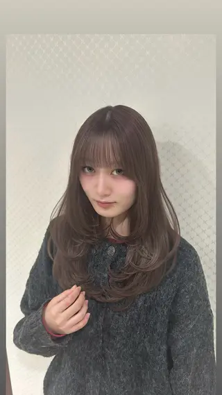 ロング Labless所属・韓国レイヤー×顔周り カット/Takunaのヘアスタイル