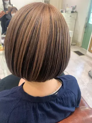 ミディアム カラー ブリーチ/アレンジ 天満/chihiroのヘアスタイル