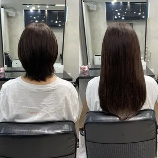 セミロング ヘアアレンジ ar+ ❤︎ maiのヘアスタイル