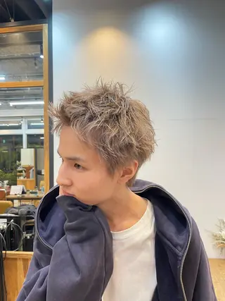 ショート メンズ knot by belle所属・野田 尚Jr.スタイリストのヘアスタイル