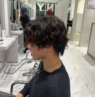 パーマ メンズ 橋本 七海のヘアスタイル