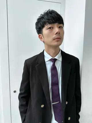 ショート パーマ メンズ 池袋センターパート No.1 裕大のヘアスタイル