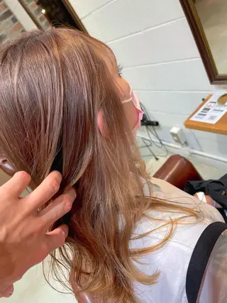 セミロング カラー パーマ ヘアアレンジ メンズ キッズ ネイル マツエク・マツパ ⭐️ハイクオリティ カラー杉本雄志⭐️のヘアスタイル