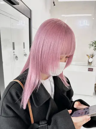 カラー 漆畑 莉奈のヘアスタイル