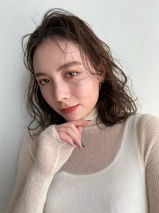 ミディアム パーマ ANY/ sayuのヘアスタイル