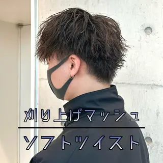 ショート パーマ メンズ 👑ツイスパ👑 中谷 陸のヘアスタイル