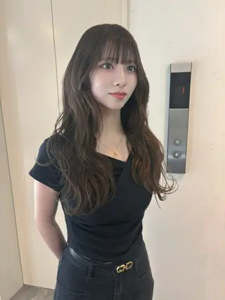 ロング ｈａｉｒ ｓｔｕｄｉｏ Ｚｅｎ　～ａｄｖａｎｃｅ～所属・レイヤー/京都駅前 /透明感カラー/平岡のヘアスタイル