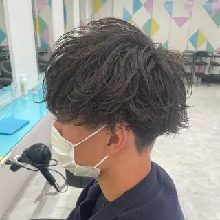 ショート カラー パーマ メンズ 【メンズサロン】 BLUCK 横浜のヘアスタイル