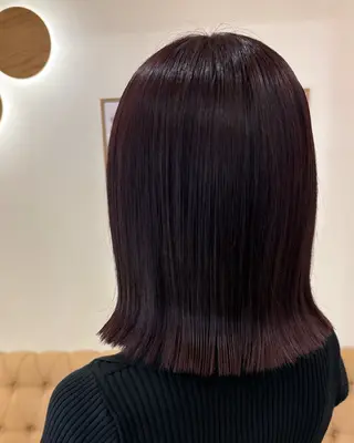 ミディアム カラー ミルクティ/ピンク/ レイヤー/yuriaのヘアスタイル