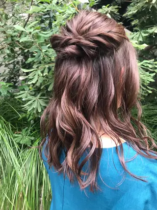 ヘアアレンジ 【arc】Ruri コテ巻き風パーマのヘアスタイル