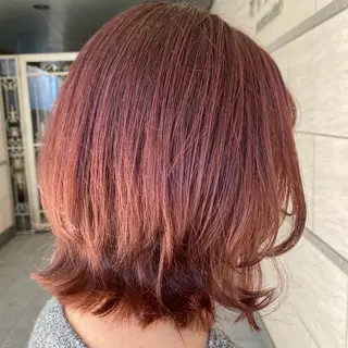 ミディアム カラー 💚 nao💚のヘアスタイル