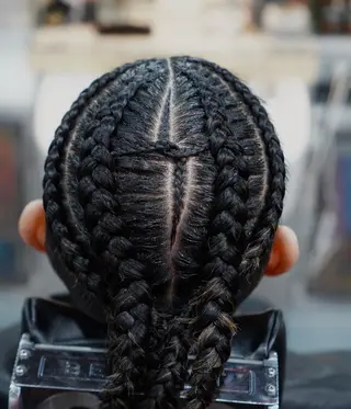 ロング メンズ ZUG2WANG所属・💈桜士郎💈 アフロ/コーンローのヘアスタイル