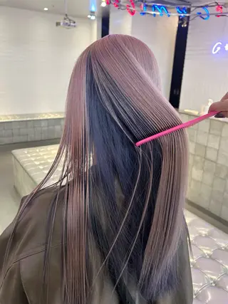 ロング カラー ヘアアレンジ 🎀ブリーチ×艶髪 🎀  ♡さや♡のヘアスタイル