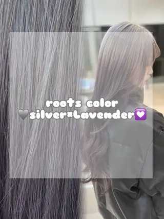 ロング ハイトーン職人💗 松本輝美のヘアスタイル