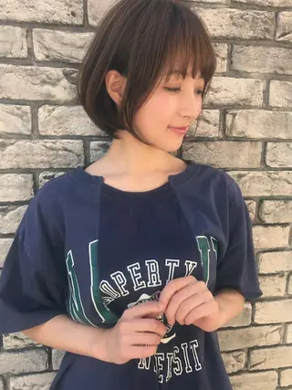 ショート カラー 羽田 ひろむのヘアスタイル